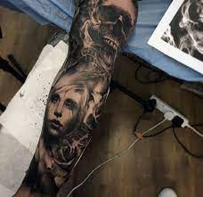 Top 67 Sleeve Tattoo For Men 2021 Inspiration Guide Portrait Tattoo Sleeve Sleeve Tattoos Black And Grey Tattoos Sleeve
