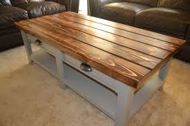 Diy Benchwright Coffee Table With Drawers Coffee Table Inspiration Coffee Table Plans Decorating Coffee Tables