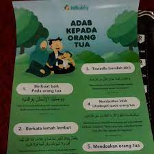 Bagi orang yang lebih muda, menghormati orang yang lebih tua merupakan suatu kewajiban, karena pada dasarnya orang yang lebih tua telah berjasa mewariskan sesuatu yang lebih bermanfaat bagi perkembangan generasi selanjutnya. Poster Adab Kepada Orangtua Shopee Indonesia