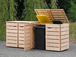 Pin Auf 4er Mulltonnenbox Mulltonnenverkleidung Holz