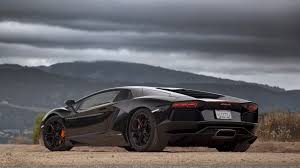 Mountains Clouds Cars Lamborghini Aventador Black Cars Wallpaper 2106466 Wallbase Cc Lamborghini Aventador Lamborghini Cars
