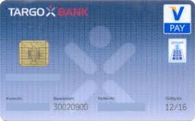 Bank Card Targo Bank Vpay Targobank Germany Federal Republic Col De Vp 0012