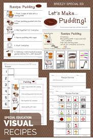 Interactive Cooking Lessons Visual Recipes For Pudding And Jello Special Ed Life Skills Lessons Visual Recipes Interactive Cooking