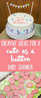 The button monogram was inspired by a project i found on pinterest, which came from spearmint baby. Cute As A Button Baby Shower The Thinking Closet