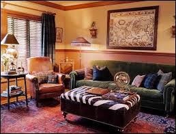 Eclectic Style World Travel Theme Decorating Ideas Eclectic Style World Travel Theme Dec Family Room Decorating Traditional Family Rooms Family Room Wall Decor