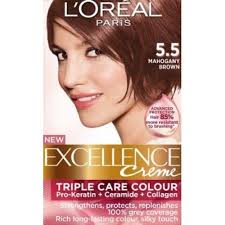 Loreal Excellence Creme 5 5 Mahogany Brown Hair Color