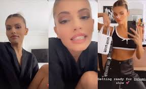 Thylane Blondeau stuns while getting ready for Paris Fashion Week in 2021