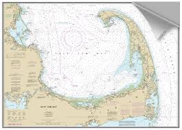 Peel And Stick Nautical Chart Of Cape Cod Bay Ma