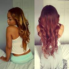 Before And After Got Tired Of My Blonde Balayage Used John Frieda Radiant Red 4r Dark Red Brown I Wanted Blac Hair Beauty Blonde Balayage Black To Red Ombre