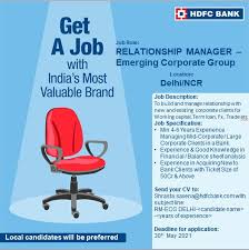 Customer relationship managers are in charge of coordinating activities which enhance customer dependency, satisfaction, and product/service patronage to maximize profit for an organization. Job Description Of Relationship Manager In Hdfc Bank