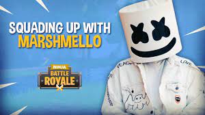 Squading Up With Marshmello Fortnite Battle Royale Gameplay Ninja Youtube Fortnite Ninja Battle Pathfinder Adventure Card Game