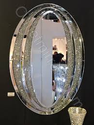 Stunning Silver Diamond Rush Sparkle Oval Wall Mirror By Outletmirrors Com Sales Now On Delivery Uk Nationwide Mirror Design Wall Oval Wall Mirror Mirror Wall