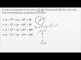The larger one has centre o and radius 4 cm. Circle Equations Harder Example Video Khan Academy