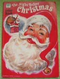 70s The Night Before Christmas Coloring Book Vintage Coloring Books Christmas Books Christmas Coloring Books