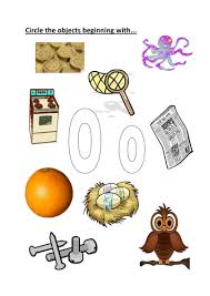 Interesting nouns, famous people and events and other categories will be included to discuss nouns that start with i. Circle The Objects Beginning With O O Teaching Resources