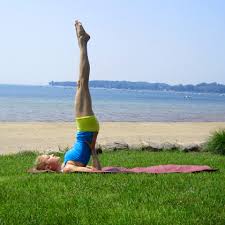 Your feet should be directly above your head and you can rest them on the insides of the straps. Yoga For Beginners How To Do Shoulder Stand Yoga Pose Shape
