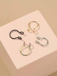 Maybe you would like to learn more about one of these? 4pcs Simple Nose Ring Shein Eur