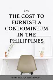 A Frequently Asked Question To An Interior Designer How Much Does It Cost To Furnish A Condominium In The Philipp Condominium Interior Furnishings Condominium