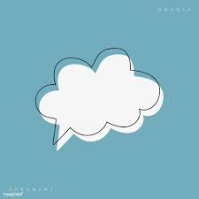 White Speech Bubble Doodle Vector Free Image By Rawpixel Com Graphic Wallpaper Speech Bubble Collage Template