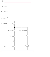 Kontaktor magnet merupakan jenis saklar yang bekerja secara magnetic yaitu kontak ( no & nc ) bekerja apabila kumparan di aliri arus / tegangan, penggunaan kontaktor magnet jauh lebih baik dari pada saklar biasa. Gambar Rangkaian Star Delta Manual