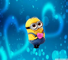 Minion Be Mine Heart Pink Cute Minions Wallpaper Minions Wallpaper Cute Minions
