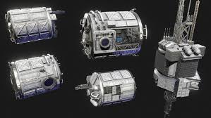 Space Station Builder 3d Model Space Station Space Launch System Kerbal Space Program