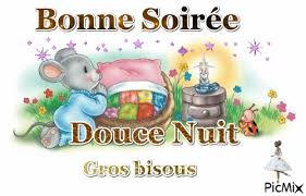 Souhaiter une bonne nuit à son amoureux ou son amoureuse, c'est quand même choupi ! Bonne Soiree Douce Nuit Picmix