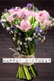 Happy Birthday Happy Birthday Flower Beautiful Flowers Birthday Flowers