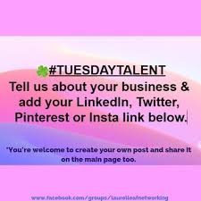 Www Facebook Com Www Facebook Com Www Facebook Com Welcome To Tuesday Talent Hop Over To Our Facebook Group Www Facebook Com Groups Laurelleafnetworking An Business Networking Facebook Com It Network