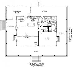 653630 Great Raised Cottage With Wrap Around Porch And Open Floor Plan House Plans Floor Country Style House Plans Country House Plans One Bedroom House Both the living room and the master suite enjoy a fireplace. wrap around porch and open floor plan