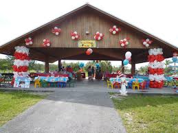 Pin By Dreamark Events South Florida On Balloon Columns Baby Birthday Party Girl Boys Birthday Party Decorations Park Birthday