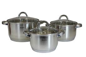Smakfest 6 Pc Stainless Steel 5 Ply Bottom Cookware Set Induction Compatible Continue To The Product At The Cookware Sets Cookware Set Specialty Cookware