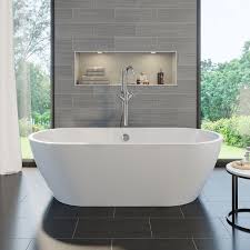 Affine Roubaix Freestanding Bath 1555mm With Built In Waste Free Standing Bath Free Standing Bath Tub Standing Bath