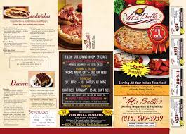 We don't blame you if you decide to eat dessert first. Vita Bella Pizza Menu In Plainfield Illinois Usa