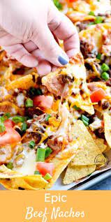 Epic Beef Nachos Supreme Better Than Taco Bell Recipe In 2021 Grilled Chicken Strips Recipes Nachos Beef Vegetarian Recipes Healthy