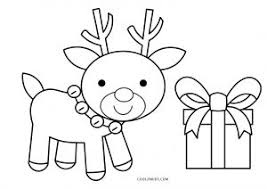 1) if you have javascript enabled you can click the print link in the top half of the page and it will automatically print the coloring page only and ignore the advertising and navigation at the top of the page. Free Printable Reindeer Christmas Coloring Pages For Kids