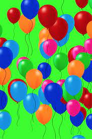 Free Flying Balloon With Different Colors Greenscreen Balloons Flying Balloon