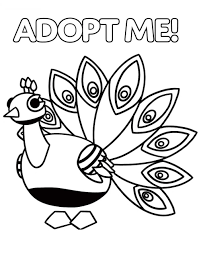 Its role playing game roblox. The Peacock Features A Colorful Bird In Adopt Me Coloring Pages Adopt Me Coloring Pages Coloring Pages For Kids And Adults