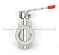 304 Manual Valve Silicone Sealed Butterfly Valve