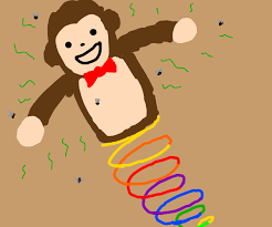 He is a wooden toy dachshund who speaks with a graveled southern accent. A Stinky Slinky Named Minkey With A Binky Drawception