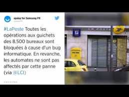 Seules les opérations aux bornes automatiques sont possibles. La Poste Panne Informatique Geante Tous Les Guichets Paralyses