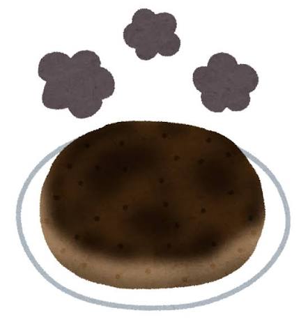 焦げた料理のイラスト | かわいいフリー素材集 いらすとや