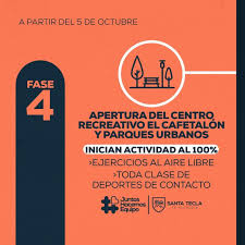 Dentro de las medidas contempladas, no está permitido el uso de camarines ni lugares cerrados que. En La Fase 4 De Alcaldia Municipal De Santa Tecla Facebook