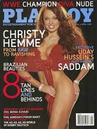 Playboy April 2005 WWE Raw Christy Hemme NUDE & Interview- CBS Les  Moonves | eBay