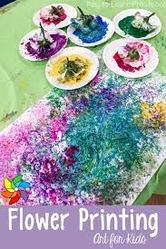 But now that you are a professional, don't you think, you are a bit old to play with your paintbrush? Painting With Flowers Preschool Art Activities Art Activities For Kids Process Art