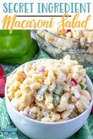 This macaroni salad is loaded with ham, cheese, and veggies, all in a creamy dressing. The Best Macaroni Salad Video The Country Cook