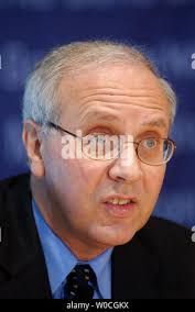 Robert DiClemente, of Citigroup Global Markets, speaks to reporters at a  news conference