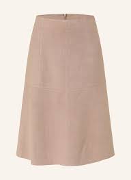 s.Oliver BLACK LABEL Skirt in leather look in taupe