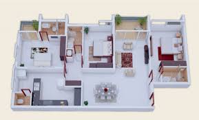 Bagaimana cara membuat gambar terlihat timbul? 20 Gambar Denah Rumah Ukuran 8x10 3 Kamar Tidur House Blueprints Denah Rumah Desain Rumah Modern