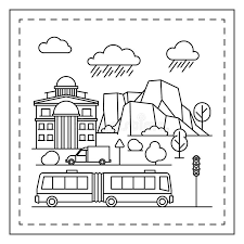 Bus stop sign coloring page. Coloring Traffic Stock Illustrations 1 298 Coloring Traffic Stock Illustrations Vectors Clipart Dreamstime